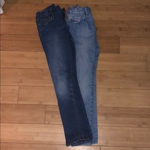 Two pairs of girls jeans